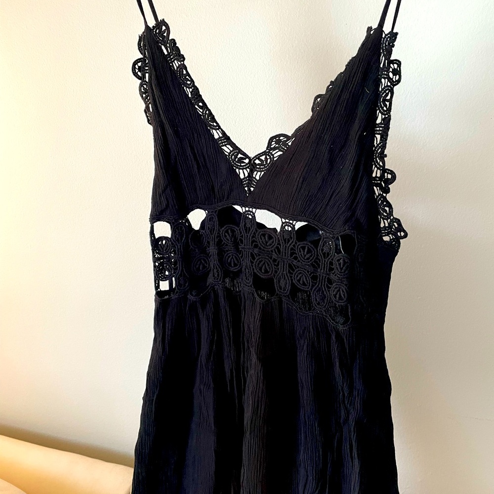 Black cut-out dress